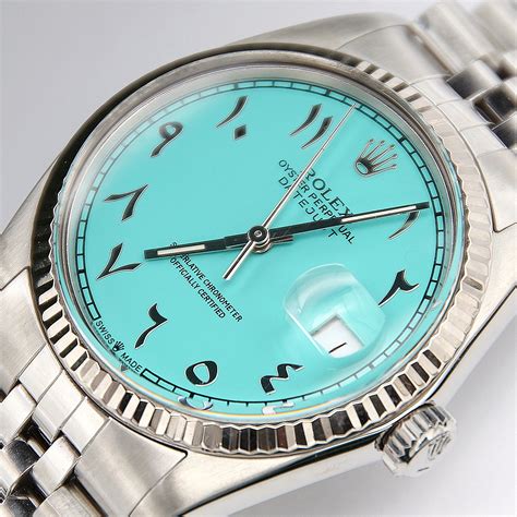 rolex watch arabic dial|rolex tiffany arabic dial.